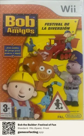 Bob the Builder: Festival of Fun Nintendo Wii, Spain box front