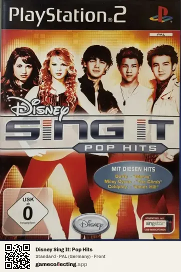 Disney Sing It: Pop Hits PlayStation 2, Germany box front
