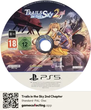 Trails in the Sky 2nd Chapter PlayStation 5, PAL disc