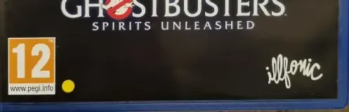 Ghostbusters: Spirits Unleashed, the PEGI square on its front