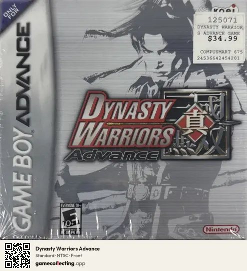 Dynasty Warriors Advance Game Boy Advance, NTSC box front