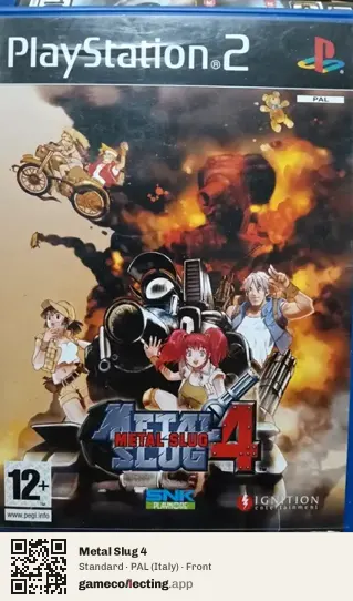 Metal Slug 4 PlayStation 2, Italy box front