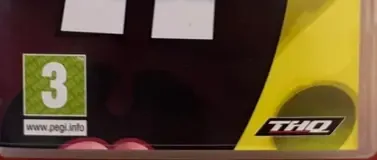 SpongeBob's Truth or Square, the PEGI square on its front