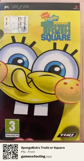 SpongeBob's Truth or Square PlayStation Portable, PAL box front