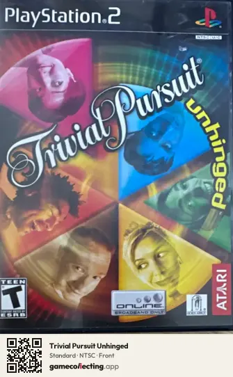Trivial Pursuit Unhinged PlayStation 2, NTSC box front