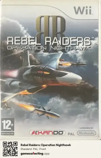 Rebel Raiders: Operation Nighthawk Nintendo Wii, PAL box front