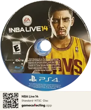 NBA Live 14 PlayStation 4, NTSC disc