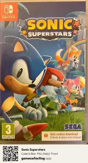 Sonic Superstars Nintendo Switch, Italy box front