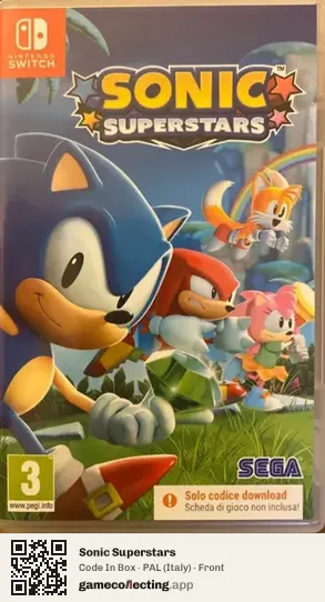 Sonic Superstars Nintendo Switch, Italy box front