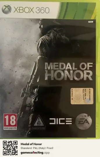 Medal of Honor Xbox 360, Italy box front