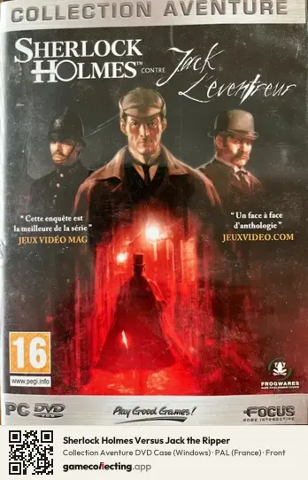 Sherlock Holmes Versus Jack the Ripper Computer, France box front