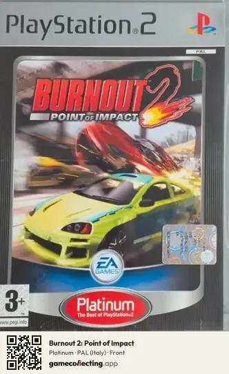 Burnout 2: Point of Impact PlayStation 2, Italy box front