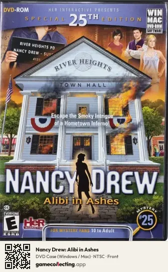 Nancy Drew: Alibi in Ashes Computer, NTSC box front