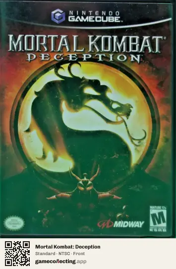Mortal Kombat: Deception Nintendo GameCube, NTSC box front