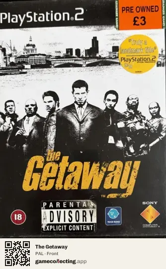 The Getaway PlayStation 2, PAL box front