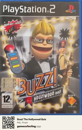 Buzz! The Hollywood Quiz PlayStation 2, PAL box front