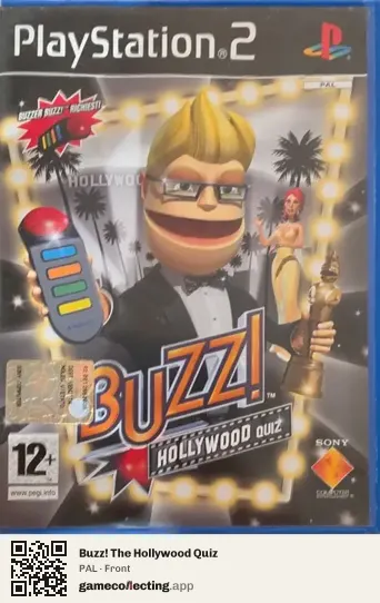 Buzz! The Hollywood Quiz PlayStation 2, PAL box front