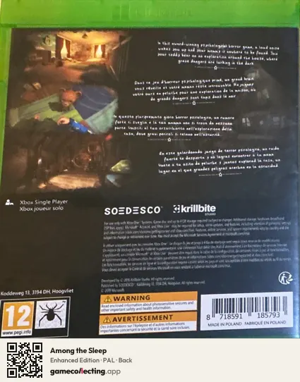 Among the Sleep Xbox One, PAL box back