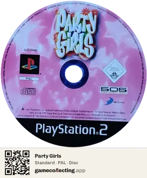Party Girls PlayStation 2, PAL disc
