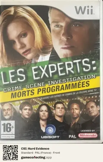 CSI: Hard Evidence Nintendo Wii, France box front