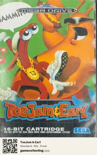 ToeJam & Earl Sega Mega Drive / Genesis, PAL box front