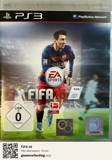FIFA 16 PlayStation 3, Germany box front