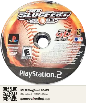 MLB SlugFest 20-03 PlayStation 2, NTSC disc