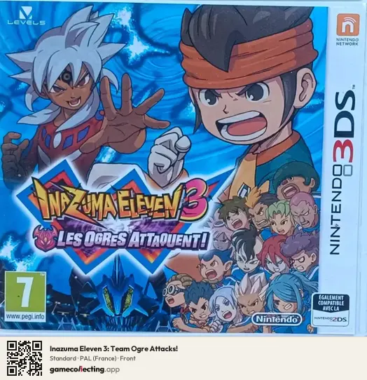 Inazuma Eleven 3: Team Ogre Attacks! Nintendo 3DS, France box front