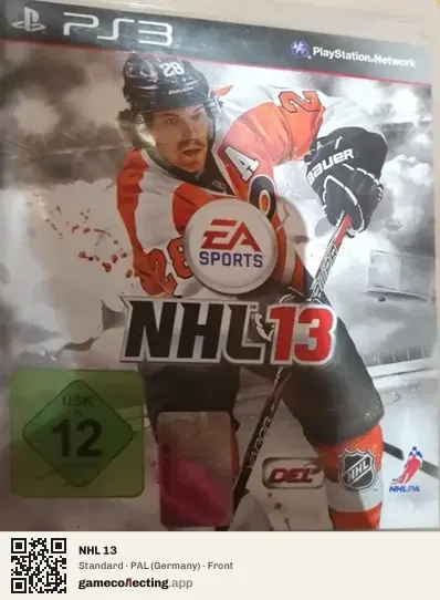 NHL 13 PlayStation 3, Germany box front