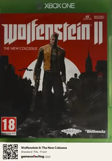 Wolfenstein II: The New Colossus Xbox One, PAL box front
