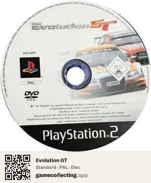Evolution GT PlayStation 2, PAL disc