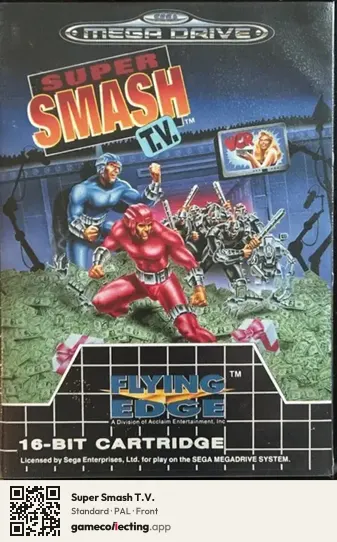 Super Smash T.V. Sega Mega Drive / Genesis, PAL box front