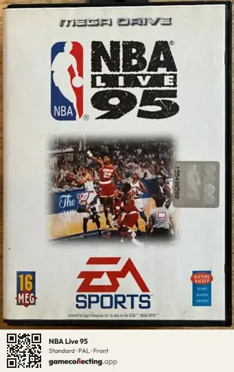 NBA Live 95 Sega Mega Drive / Genesis, PAL box front