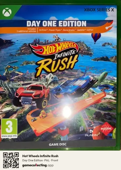 Hot Wheels Infinite Rush Xbox Series X, PAL box front