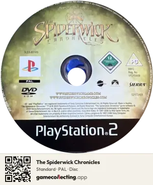 The Spiderwick Chronicles PlayStation 2, PAL disc