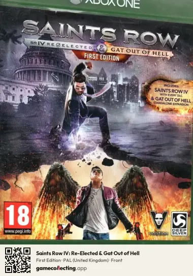 Saints Row IV: Re-Elected & Gat Out of Hell Xbox One, United Kingdom box front