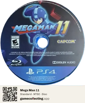 Mega Man 11 PlayStation 4, NTSC disc
