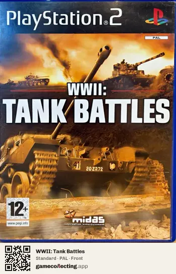 WWII: Tank Battles PlayStation 2, PAL box front