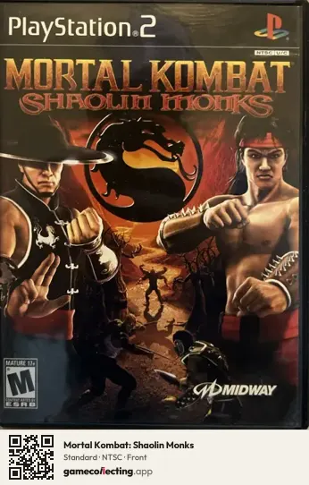 Mortal Kombat: Shaolin Monks PlayStation 2, NTSC box front