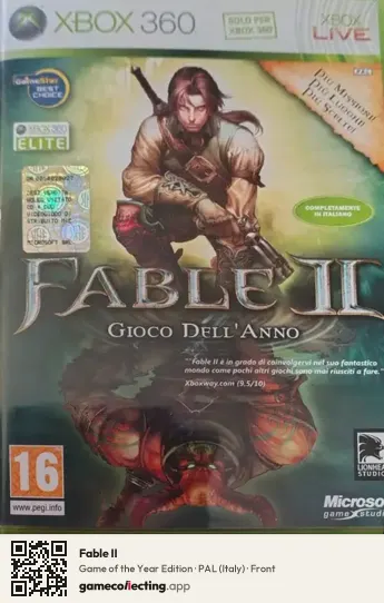 Fable II Xbox 360, Italy box front