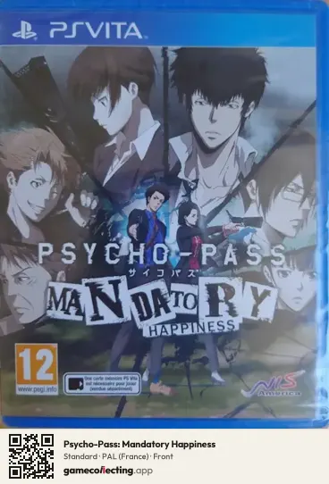 Psycho-Pass: Mandatory Happiness PlayStation Vita, France box front