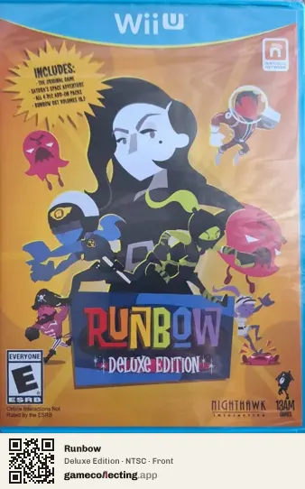 Runbow Nintendo Wii U, NTSC box front