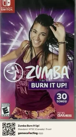 Zumba Burn It Up! Nintendo Switch, Canada box front