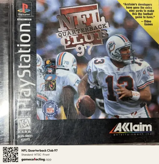 NFL Quarterback Club 97 PlayStation, NTSC box front