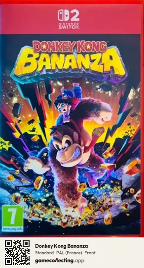 Donkey Kong Bananza Nintendo Switch 2, France box front