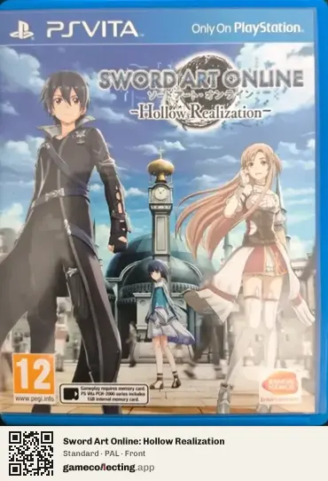 Sword Art Online: Hollow Realization PlayStation Vita, PAL box front