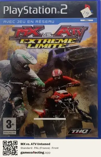 MX vs. ATV Untamed PlayStation 2, France box front