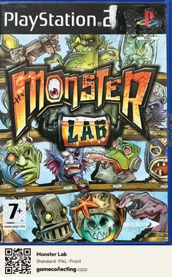 Monster Lab PlayStation 2, PAL box front