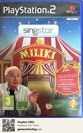 SingStar Miliki PlayStation 2, PAL box front