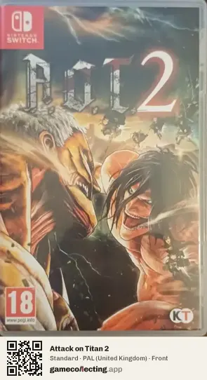 Attack on Titan 2 Nintendo Switch, United Kingdom box front